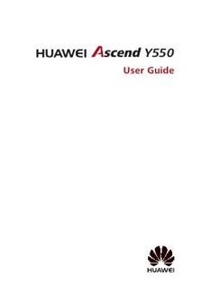 Huawei Ascend Y550 manual. Smartphone Instructions.